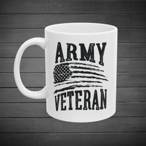 Army Veteran Flag Ceramic Mug, (11oz, 15oz)